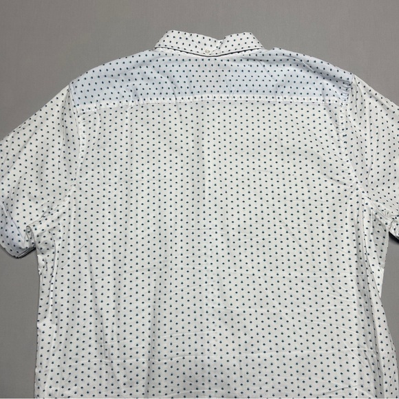 Lee Shirt Mens White Stretch Regular Fit Button Up Short Sleeve Size XL - Picture 9 of 9